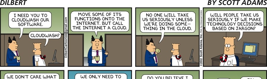What I used to think when I heard someone talk about the cloud