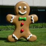 A gingerbread man